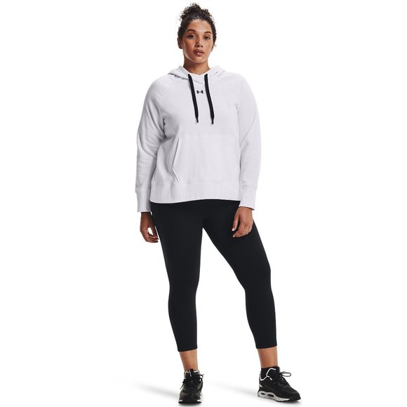 Under Armour Women's White Rival Pullover Hoodie - 1X - Picture 2 of 7